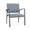 Lesro Newport Wide Guest Chair Metal Frame, Charcoal, RS Rain Song Upholstery NP1201 - alternate 1